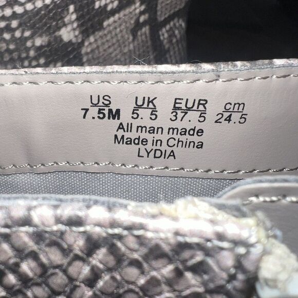 Carlos By Carlos Santana Snake Print Booties 7.5 LYDIA Boots Zipper Ankle - Picture 6 of 6